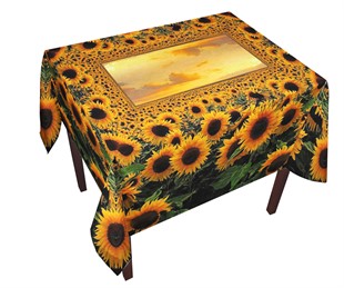 ФОТОСКАТЕРТЬ "ПОДСОЛНУХИ" 